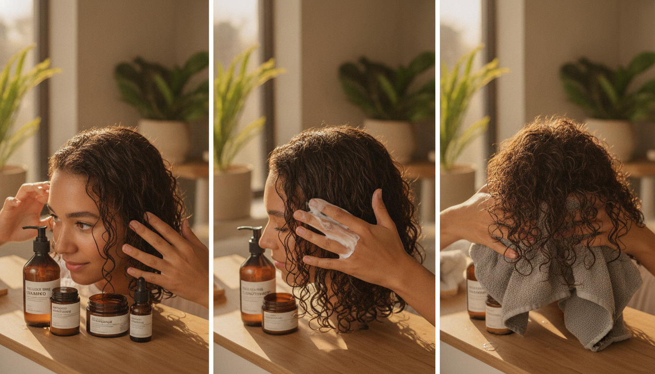 découvrez une routine complète pour prendre soin de vos cheveux bouclés, avec des conseils adaptés pour des boucles définies, hydratées et éclatantes de santé.