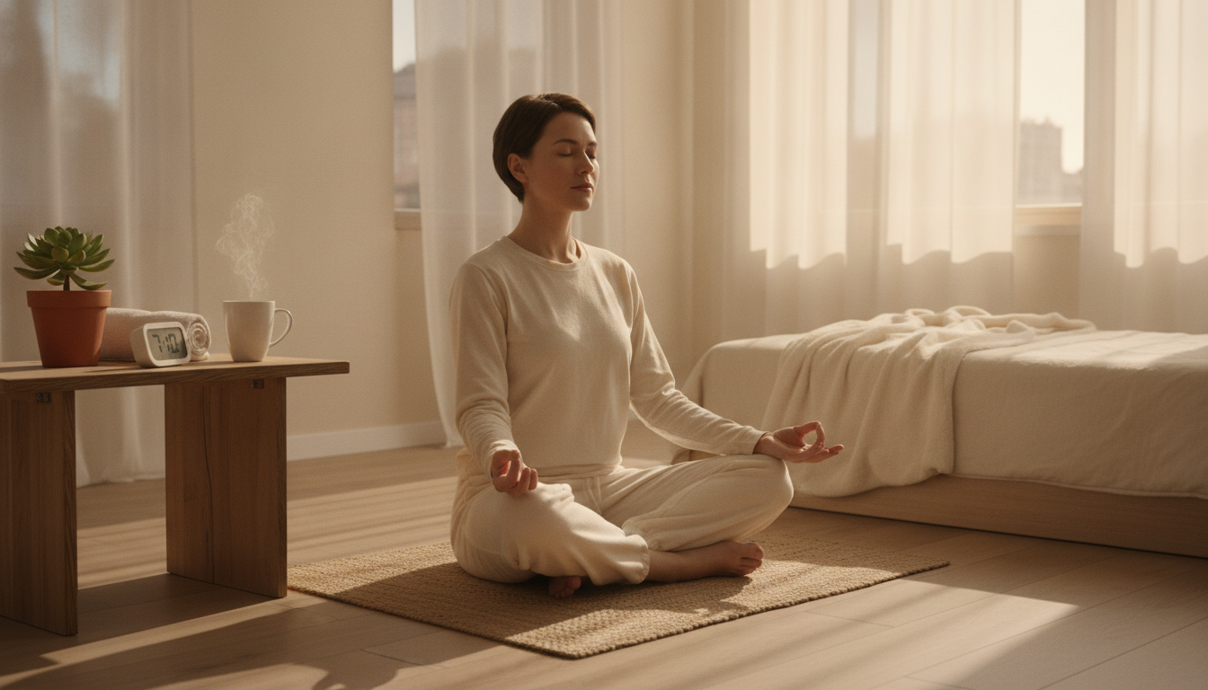 découvrez un rituel bien-être du matin simple et efficace : 10 minutes pour bien démarrer votre journée avec énergie et sérénité.