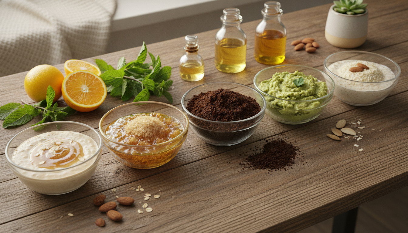 découvrez 5 recettes faciles de gommages visage maison pour une peau douce et éclatante, à base d'ingrédients naturels.